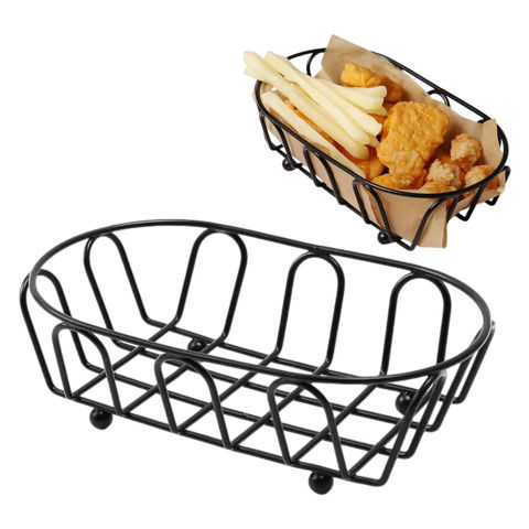 Imagen de Canasto metal para servir papas fritas , copetín