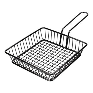Imagen de Canasto metal cuadrado con asa para mesa