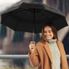 Imagen de Paraguas plegable negro- Paraguas corto de cartera con funda