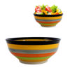 Imagen de Compotera Bowl de cerámica diseño a rayas 1 Litro