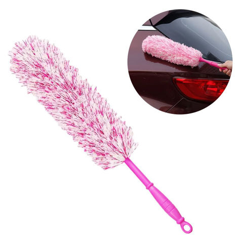 Imagen de Plumero de fibra con mango 50X11cm-varios colores