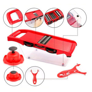 Imagen de Rallador+Rebanador de mesa multiuso con depósito