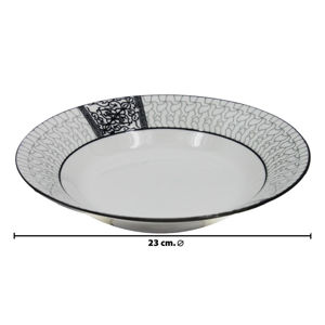Imagen de Plato ceramica hondo estampado 23cm