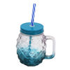 Imagen de Jarro Vaso de vidrio con asa, tapa y sorbito Diseño Piña