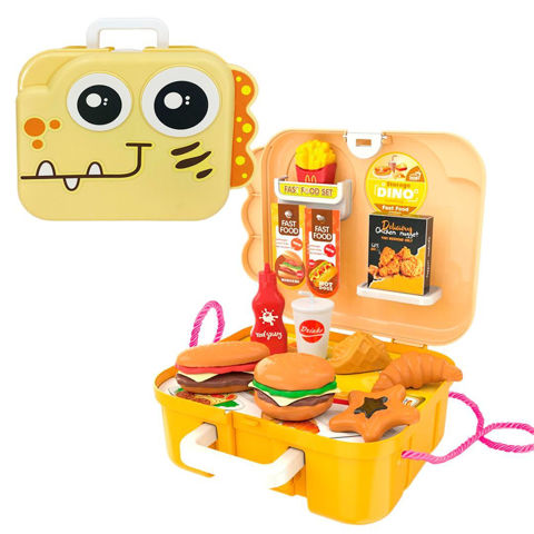 Imagen de Mochila dinosaurio-casa de comida rapida-20x15cm.