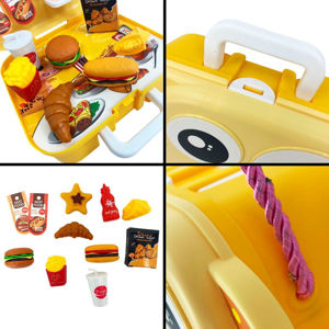 Imagen de Mochila dinosaurio-casa de comida rapida-20x15cm.