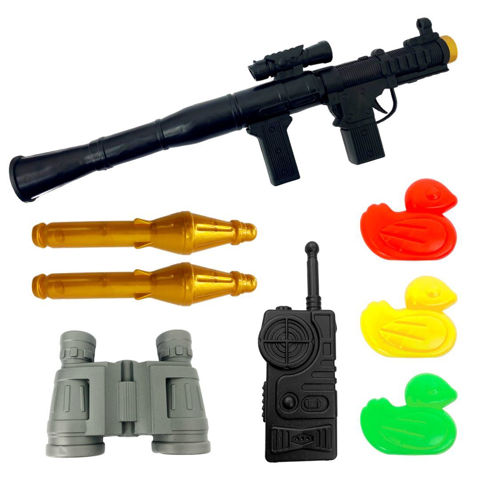 Imagen de Metralleta con accesorios en blister-63X23cm