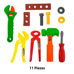 Imagen de Herramientas de juguete-set 11 piezasen bolsa 19X14cm