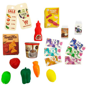 Imagen de Cartera conejo con accesorios de supermercado