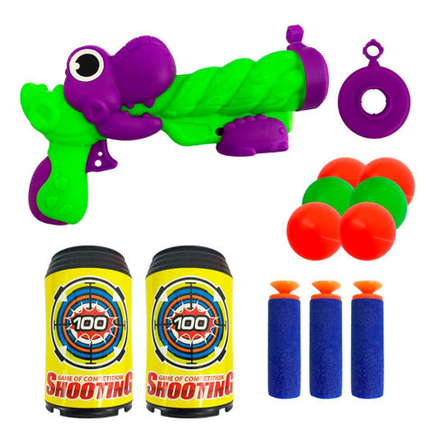 Imagen de Tiro al blanco dinosaurio-pistola-en bolsa-20x15cm