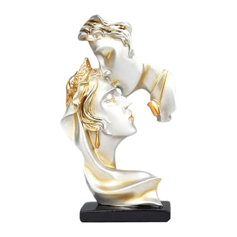 Imagen de Adorno decorativo escultura estatuilla Pareja en resina