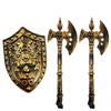 Imagen de Escudo con hachas-en bolsa 42X20cm