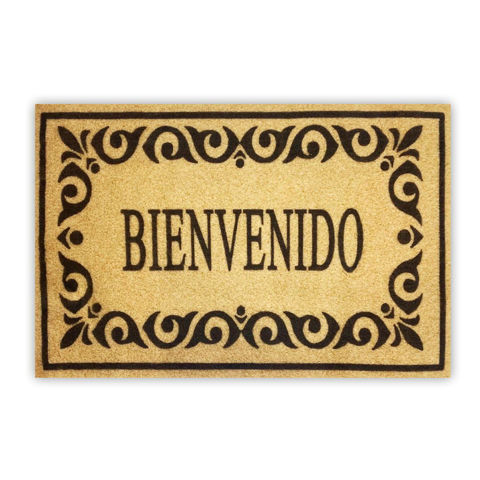 Imagen de Alfombra bienvenido 40X60cm. color arena