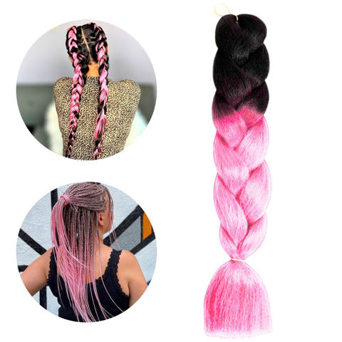 Imagen de Aplique de pelo sintetico trenzado californiana fantasia-col