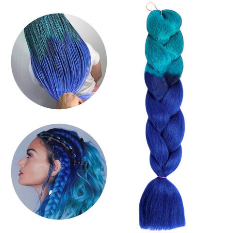 Imagen de Aplique de pelo sintetico trenzado californiana fantasia-col