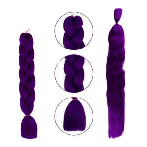 Imagen de Aplique de pelo sintetico trenzado-color A34- 60cm