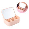 Imagen de Caja organizadora rectangular para maquillajes con espejo