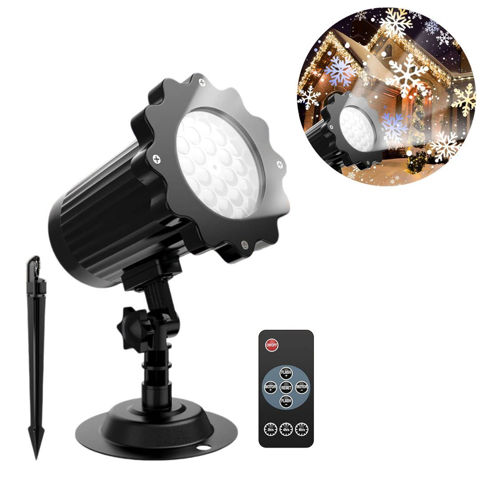 Imagen de Proyector led con imágenes y control remoto navidad