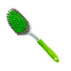 Imagen de Cepillo plastico con mango-25cm. Blanco y verde.