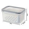 Imagen de Contenedor para alimentos con tapa y canasto de drenaje