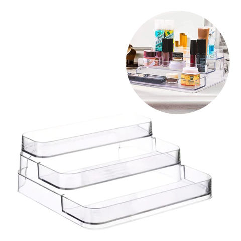Imagen de Organizador para maquillaje acrílico transparente 3 niveles