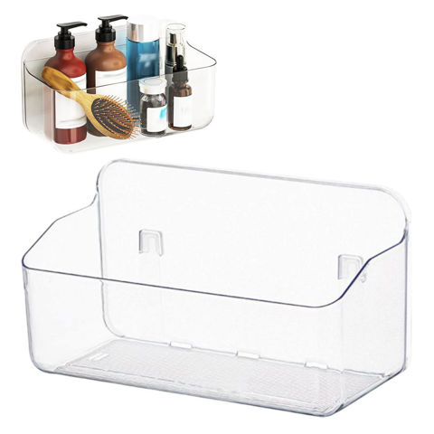 Imagen de Estante organizador transparente adhesivo para pared