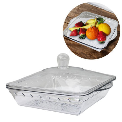 Imagen de Frutero rectangular con tapa