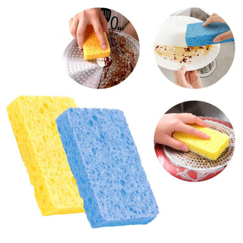 Imagen de Esponjas de limpieza porosas x 2pc-en bolsa 11x7x2cm.