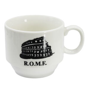 Imagen de Set de Tazas estampadas con soporte metálico