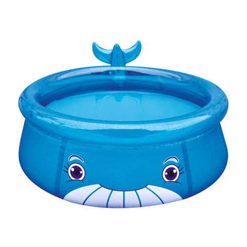 Imagen de Piscina goma  borde inflable diseño ballena 1143 litros