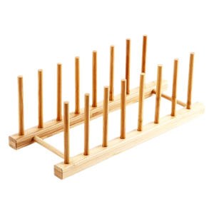Imagen de Organizador soporte multiuso de platos en bamboo