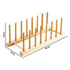 Imagen de Organizador soporte multiuso de platos en bamboo