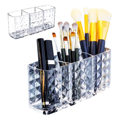 Imagen de Organizador para lapices-plastico transparente - 3 divisione