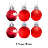 Imagen de Bola esfera de navidad 6 unidades