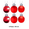 Imagen de Bola esfera de navidad 6 unidades