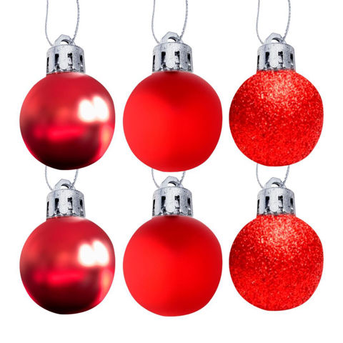 Imagen de Bola esfera de navidad 6 unidades