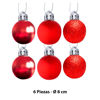 Imagen de Bola esfera de navidad 6 unidades