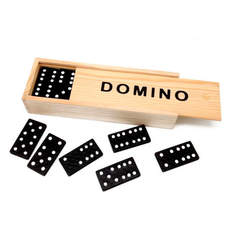 Imagen de Domino de madera en caja-28pc.