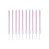 Imagen de Velas de cumpleaños finas-largas x 10pc con base blister 13c