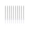 Imagen de Velas de cumpleaños finas-largas x 10pc con base blister 13c