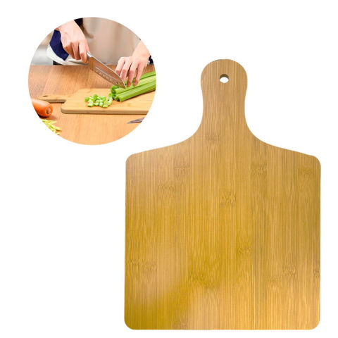 Imagen de Tabla mdf para picar rectangular con mango