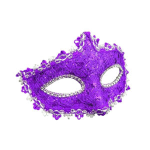 Imagen de Mascara antifaz con encaje color-17x10cm.-4 colores