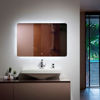 Imagen de Espejo de pared con luz LED regulable 3 colores - 80cmx60cm