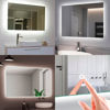 Imagen de Espejo de pared con luz LED regulable 3 colores - 80cmx60cm