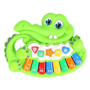 Imagen de Pianito cocodrilo en caja visora-25,5x19cm.