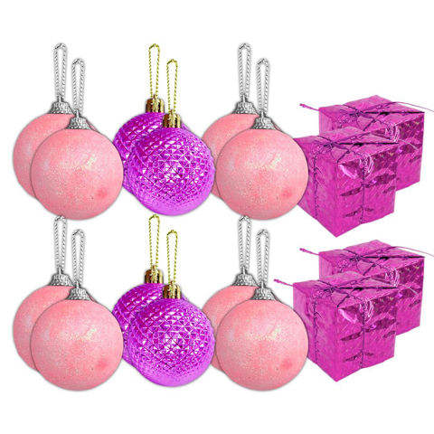 Imagen de Decoración Navidad bolas+regalos 16 piezas