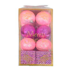 Imagen de Decoración Navidad bolas+regalos 16 piezas