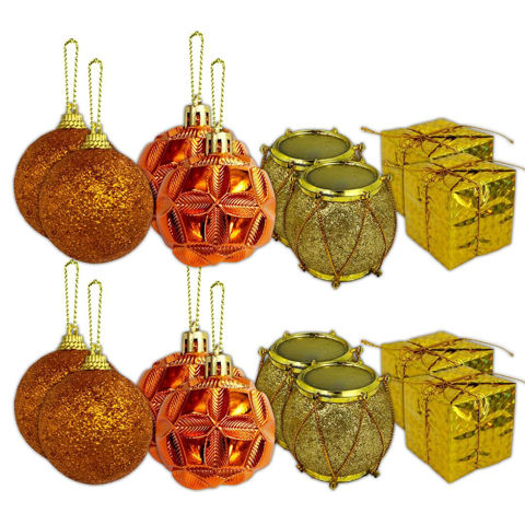 Imagen de Decoración Navidad bolas+regalos 16 piezas