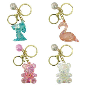 Imagen de Llavero C/U acrilico transparente-formas animales-10,5cm.- 3