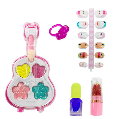 Imagen de Set de belleza C/U infantil guitarra-con uñas en blister 19X